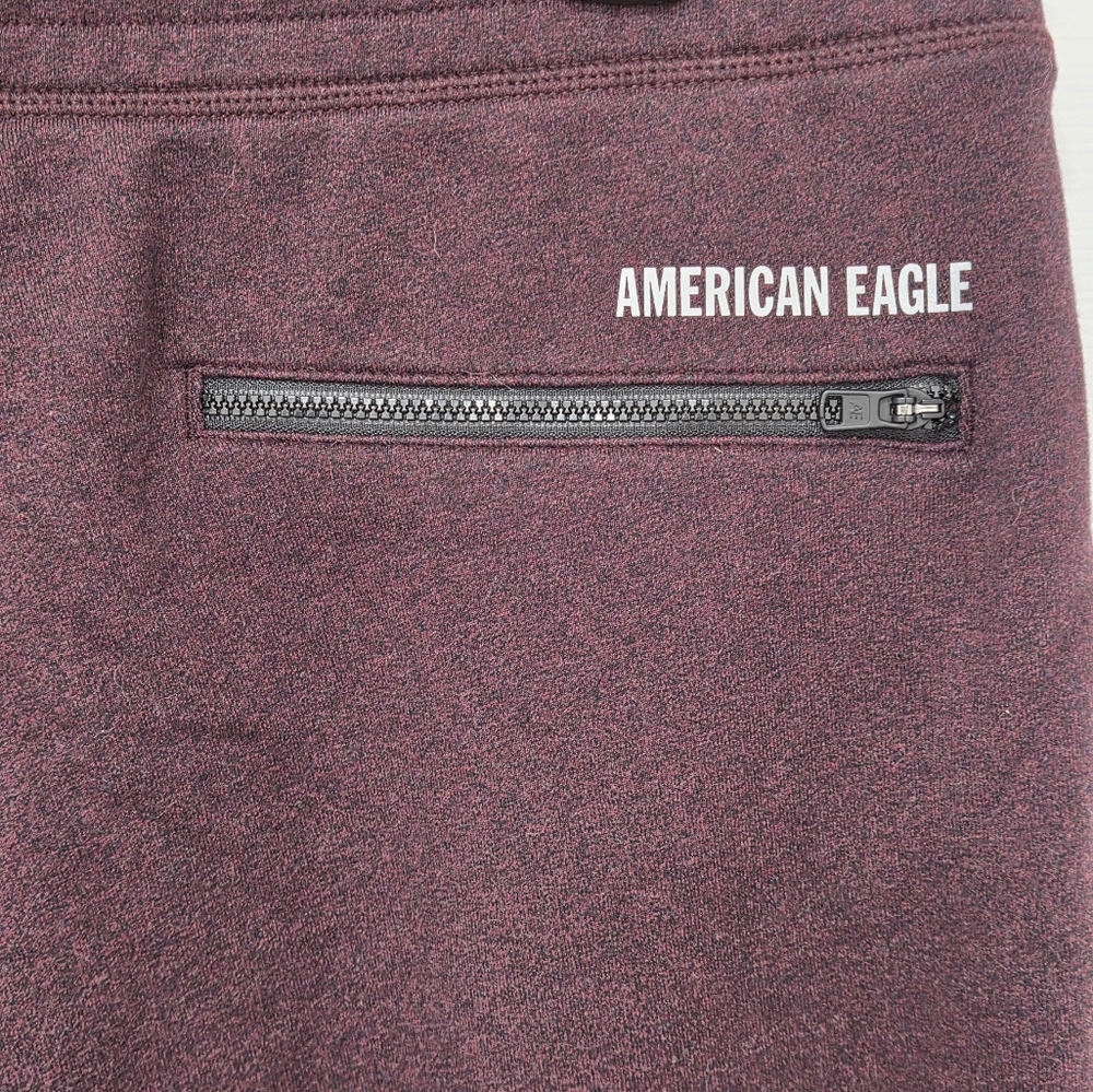 American Eagle Fleece Dark Plum Jogger Pants Mens  Active Loungewear Sz Large - Picture 6 of 16